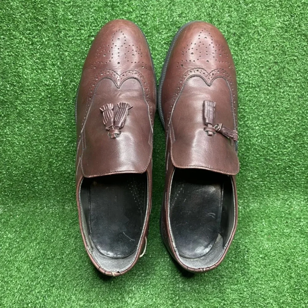 Dunoon By Red Wing Vintage Slip On Tassel Loafers Shoes Mens Leather Wine 11.5 D